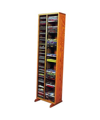 W Cd/Dvd Storage Cabinet, Dark