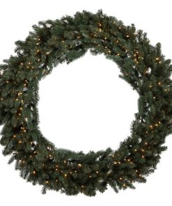 60" Colorado Spruce Wreath 400Led Wmwht