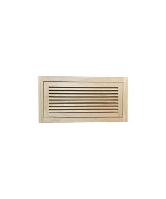Wood Return Air Filter Grille, 20"x10", Standard Sqaure Edge