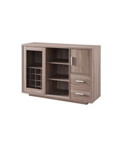 Furniture of America Payton Contemporary Wood Multi-Storage Buffet in Brown