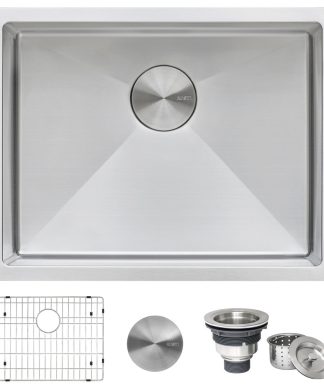 21-inch Undermount 16 Gauge Stainless Steel Sink - RVH7121
