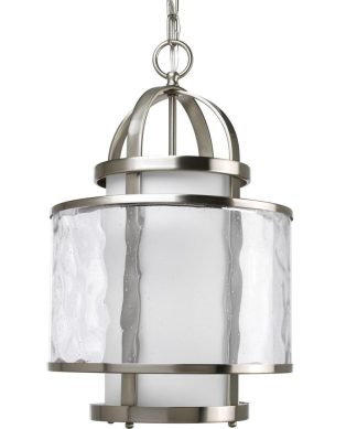 1-Light Foyer, Brushed Nickel