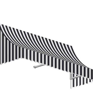 3' Nantucket Window/Entry Awning, Black/White