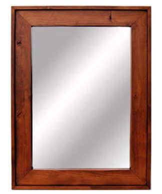Wooden Mirror, Cherry Wood Stained Mirror, Mapleton Style, 26"x30"