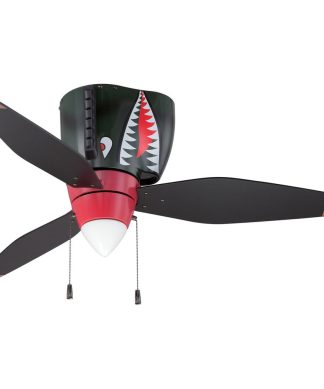 WarPlanes 1 Light 48" Indoor Ceiling Fan, WarPlanes Tiger Shark