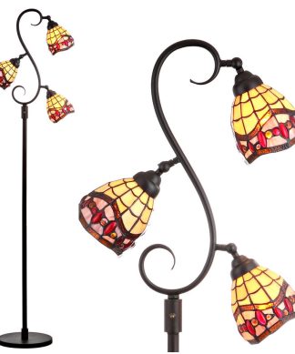 Walker Tiffany-Style 70.5" Multi-Light Floor Lamp, Bronze