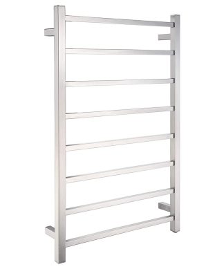 Wall Mounted Warmer Towel Rack With Standard Electric Outlet, Polished Chrome