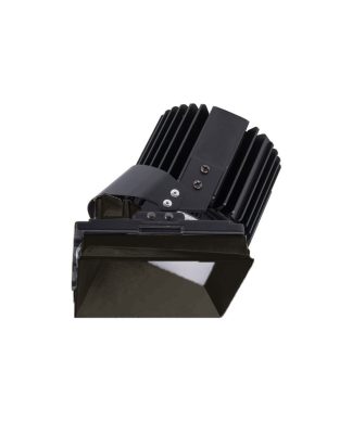 Volta 4.5" LED Square Wall Wash, Asymmetrical 3000K Soft White 90CRI, Bronze