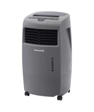 500 CFM Indoor/Outdoor Evaporative Air Cooler, Gray With Remote Control