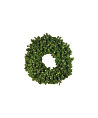 4' Pre-Lit Clear Incandescent Sequoia Wreath