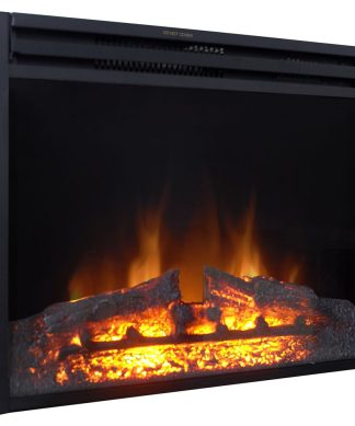 25" Freestanding 5116 BTU Electric Fireplace Insert With Remote Control