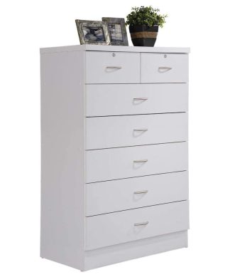 White Chest of Drawers with Locks