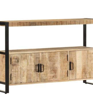 vidaXL Solid Mango Wood Side Cabinet Sideboard Storage Stand End Table Buffet