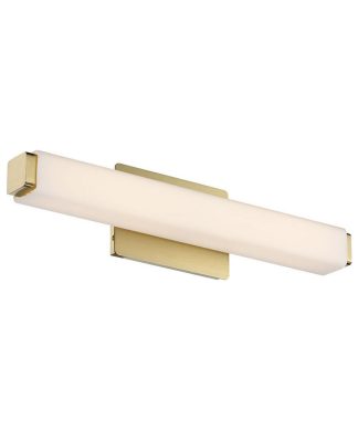 Vogue 20" LED Bathroom Vanity and Wall-Light 3000K, Brushed Brass