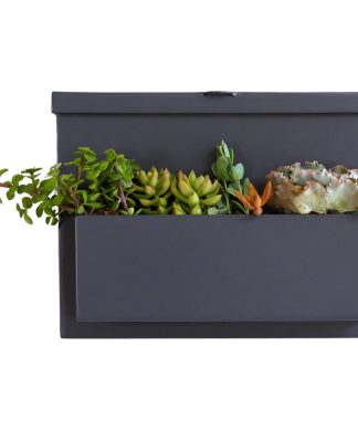 You've Got Mail Mailbox with Planter, Grey, No Numbers