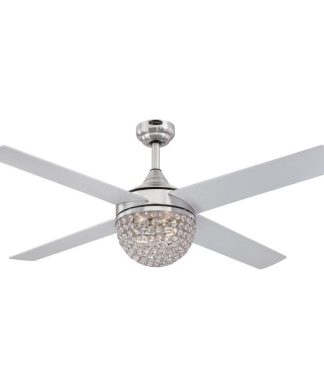 Westinghouse 7220600 Kelcie 52" 4 Blade LED Ceiling Fan - Brushed Nickel