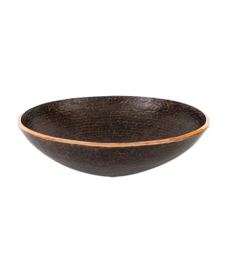 16" Round Hand Forged Old World Copper Vessel Sink
