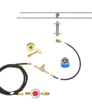 20" Low Profile H Burner and Complete Deluxe Propane Fire Pit Kit