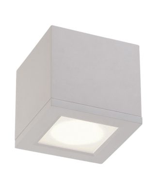 WAC Lighting Rubix 5" Indoor or Outdoor LED Flush Mount, White