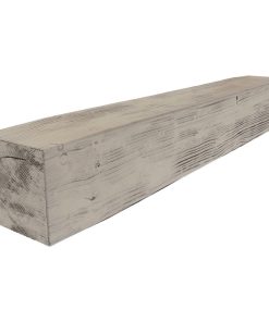 8"H x 12"D x 60"W Sandblasted Faux Wood Fireplace Mantel, Burnished Pine