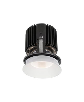 Volta 4.5" LED Round Shallow Regressed, Wide Flood 60 2700K Warm White, White