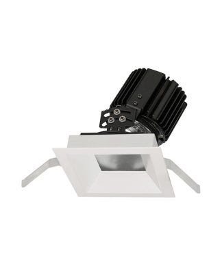 Volta 4.5" LED Square Adjustable, Light Engine Flood 45 4000K Cool White, White