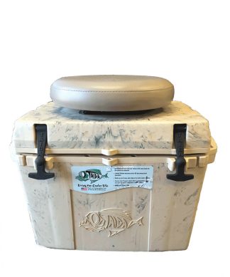27 Qt Desert Camo Cooler With Swivel Seat