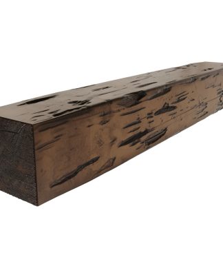 4"H x 8"D x 60"W Pecky Cypress Faux Wood Fireplace Mantel, Premium Aged