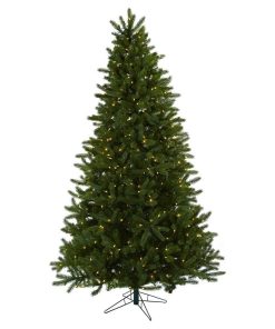 7.5' Rembrandt Christmas Tree With Clear Lights, Green