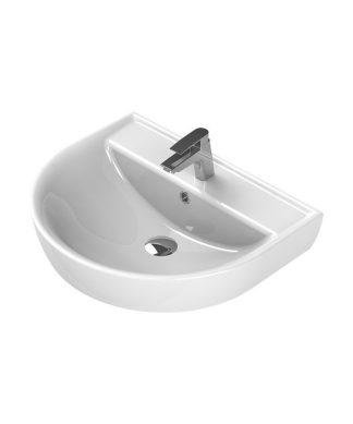18" Round Wall Mount Ceramic Sink