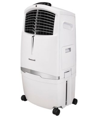 525 CFM Indoor Evaporative Air Cooler, Swamp Cooler, With Remote Control, White