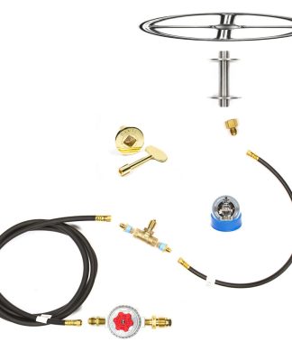 6" Single Ring and Complete Deluxe Propane Fire Pit Kit
