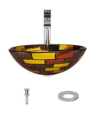 621 Vessel Sink, Chrome, 721 Vessel Faucet