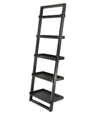 Winsome Wood Contemporary Black Composite Wood Shelf 29525