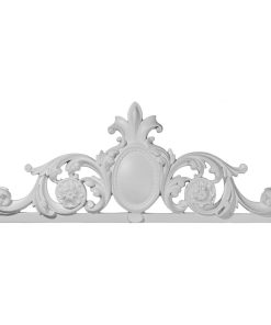 36 3/4"Wx13 3/4"Hx1 3/4"P Valence Center With Scrolls Onlay, 4-Pack