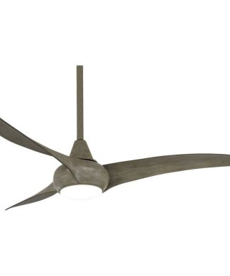 52 Inch 3 Blade Ceiling Fan Light Kit Driftwood Driftwood White Finish White