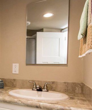 24"W x 24"H Deluxe Series Recessed Mounted Polished Edge Mirror Medicine Cabinet
