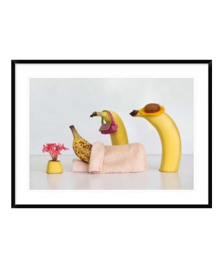 "Sick Banana" Framed Digital Print by Jacqueline Hammer, 44x32"