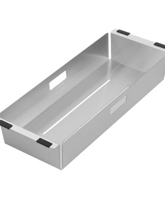 Whitehaus Kitchen Colander With Brushed Stainless Steel Finish WHNPLCOL-BSS