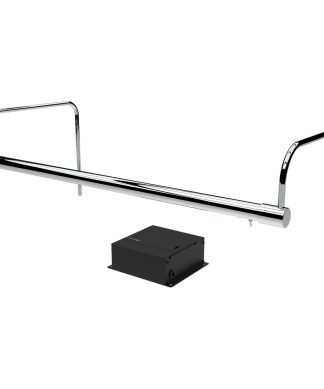21" Tru-Slim Gallery Light, Chrome With Dimmable Direct Wire Kit