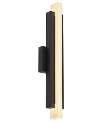 19" Smart LED Linear Wall Sconce, Black