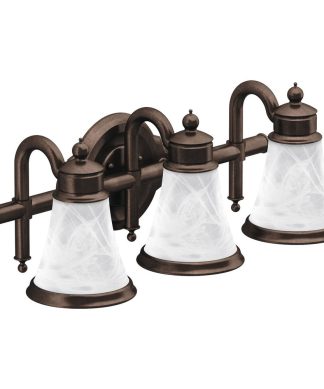 Waterhill 3-Globe Bath Light, Oil Rubbed Bronze
