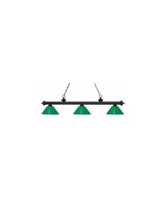 Z-Lite 200-3-PGR Riviera 3 Light 57"W Billiard Multi Light - Matte Black