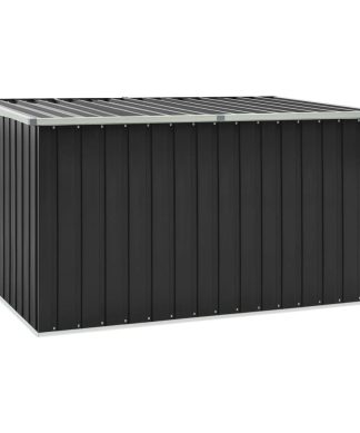 vidaXL Patio Storage Box Anthracite 67.3" Outdoor Garden Pillow Cushion Chest