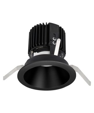 Volta 4.5" LED Round Trim With-Light Engine Spot 15 Beam 3500K White, Black