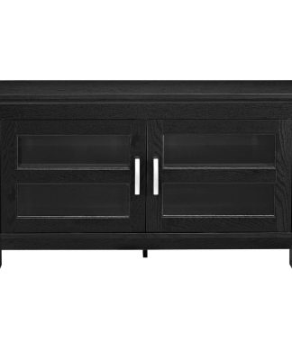 Walker Edison 44" Black Wood Tv Stand Console