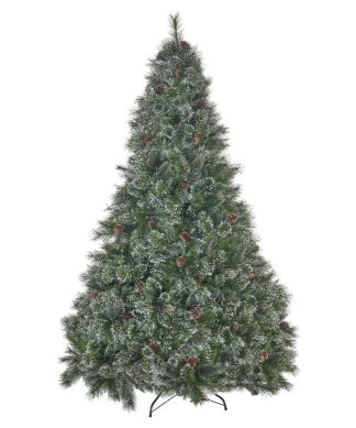 7.5' Pine and Mixed Spruce Artificial Christmas Tree, Unlit