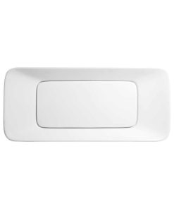 31" Level Rectangular Ceramic Vessel Above Counter Sink, White