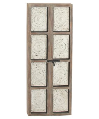 Wood Metal Wall Panel, 27"x66"