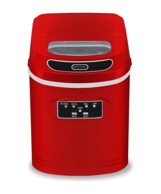 Whynter Compact Portable Ice Maker 27 Lb Capacity - Red